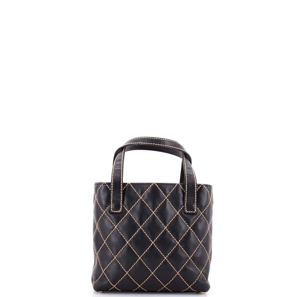 Chanel Surpique Tote Quilted Leather #247416C17B - Picture 3 of 7